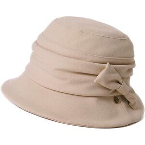 Vintage Cloche Bucket Hat Womens Winter Packable Casual Formal 55-64CM
